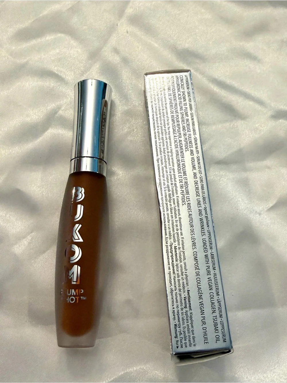 Buxom Plump Shot Sheer Tint Collagen-Infused Lip Serum Gloss GET NAKED New